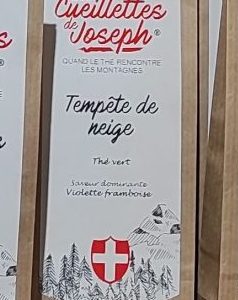 Thé vert violette framboise