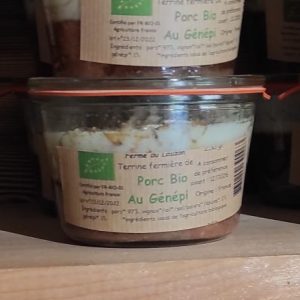 Terrine porc bio au génépi